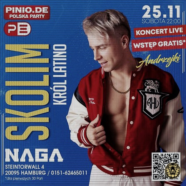Naga Club Hamburg — Skolim live flyer, Steintorwall 4